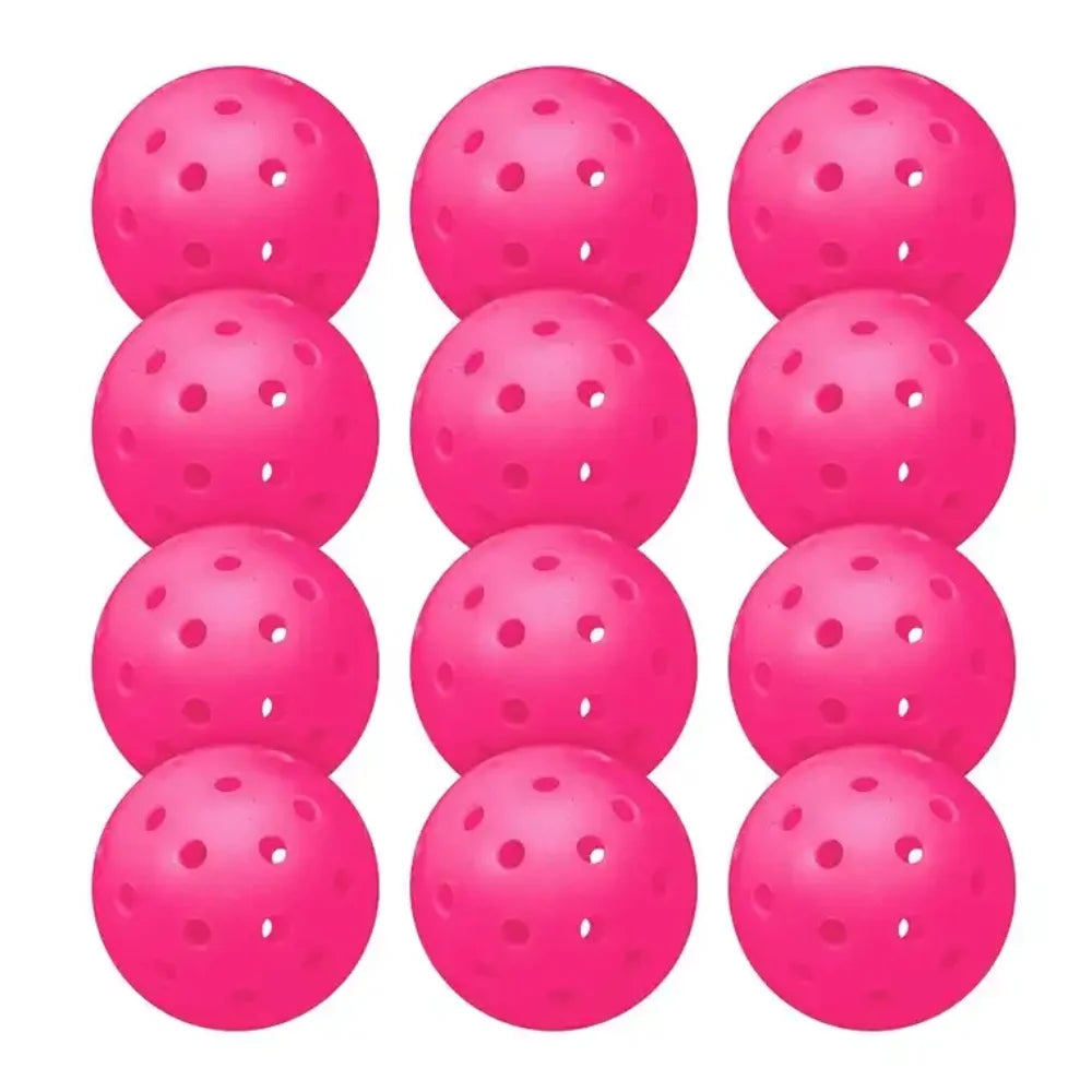 Sports Indoor Outdoor Play Pickleball 40 Hole,4 Pack Pink