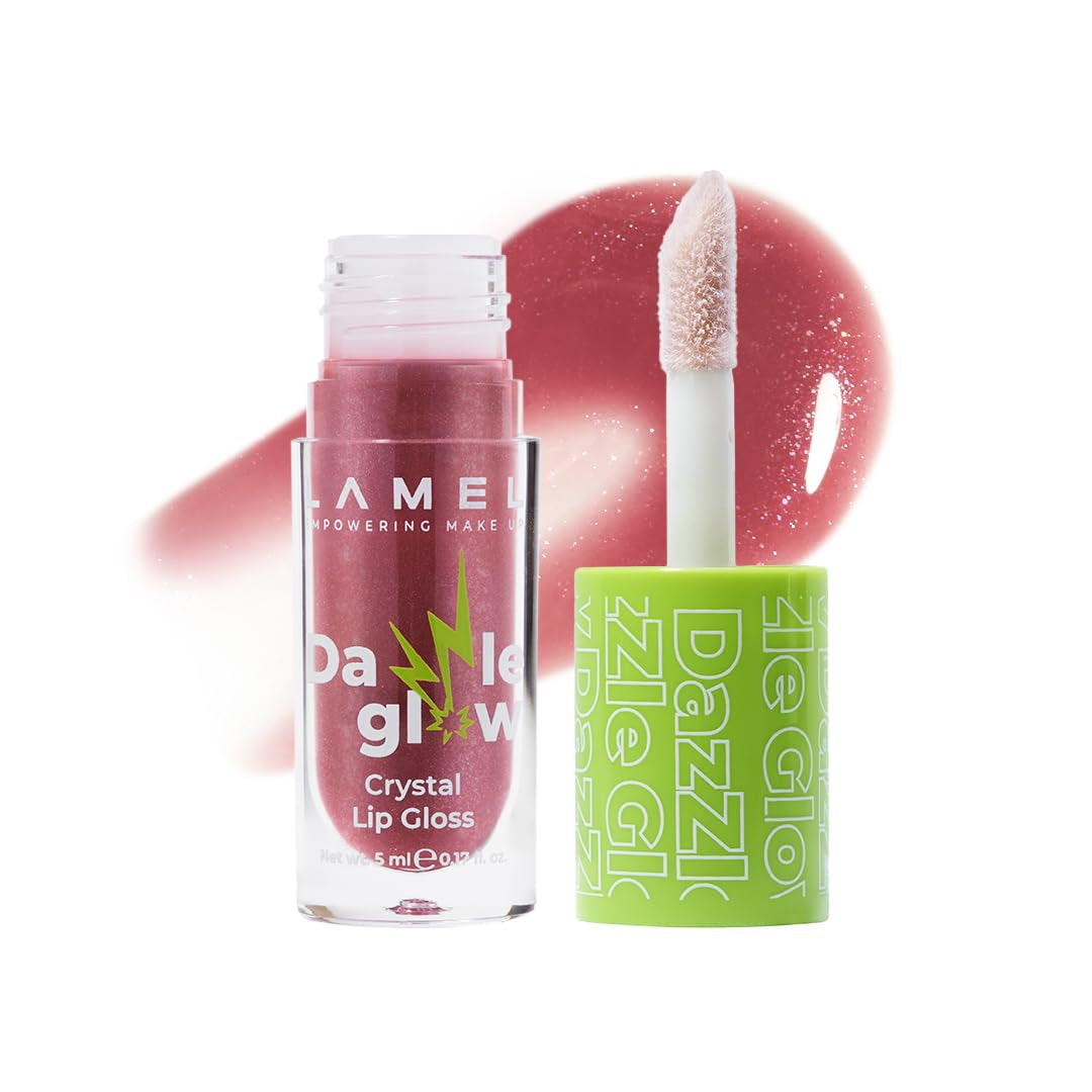 Dazzle Glow Crystal Clear Lip Gloss - Hydrating Lip Gloss - Non Sticky - Colored - Moisturizing - №404 You Can
