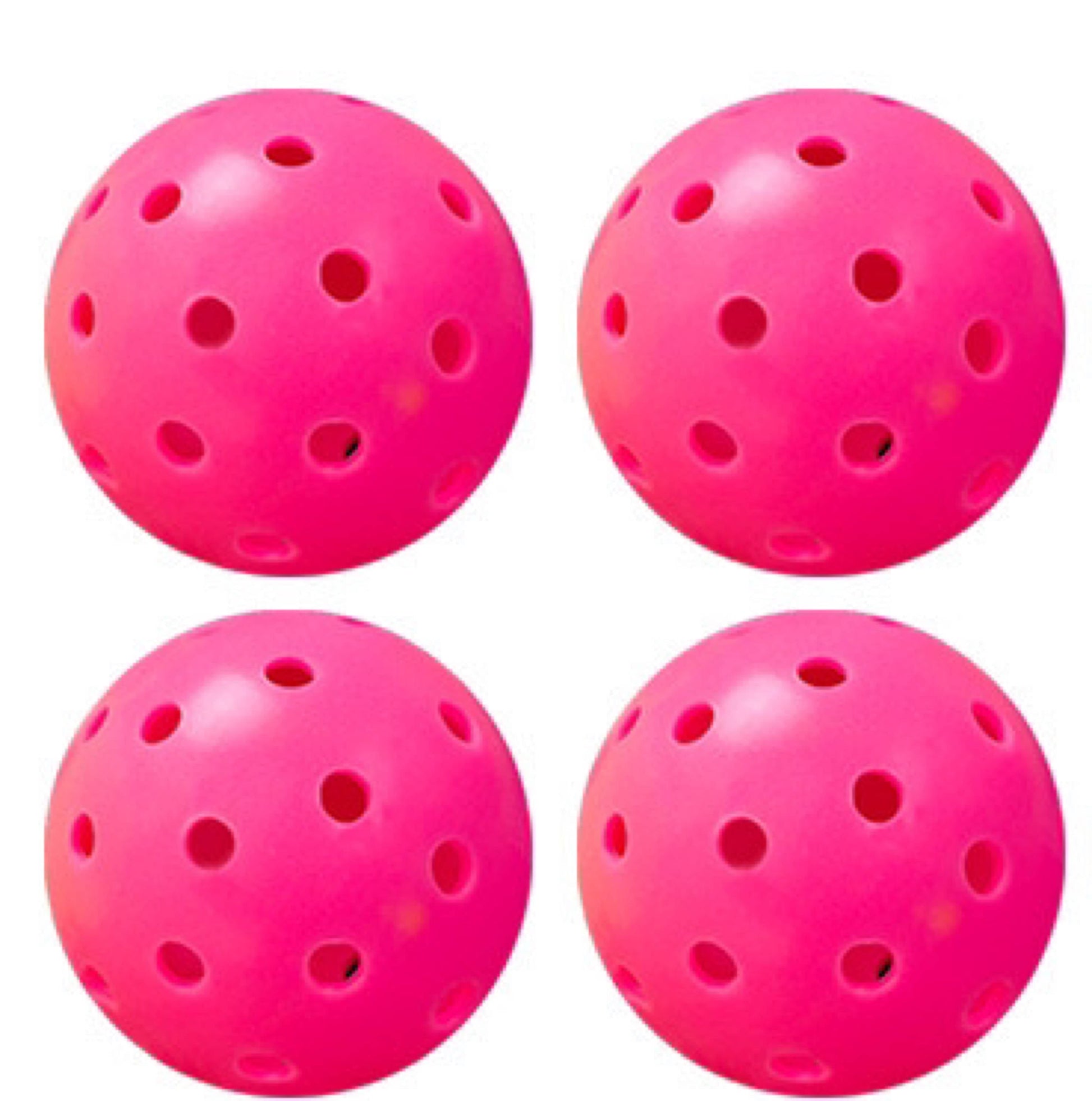 Sports Indoor Outdoor Play Pickleball 40 Hole,4 Pack Pink
