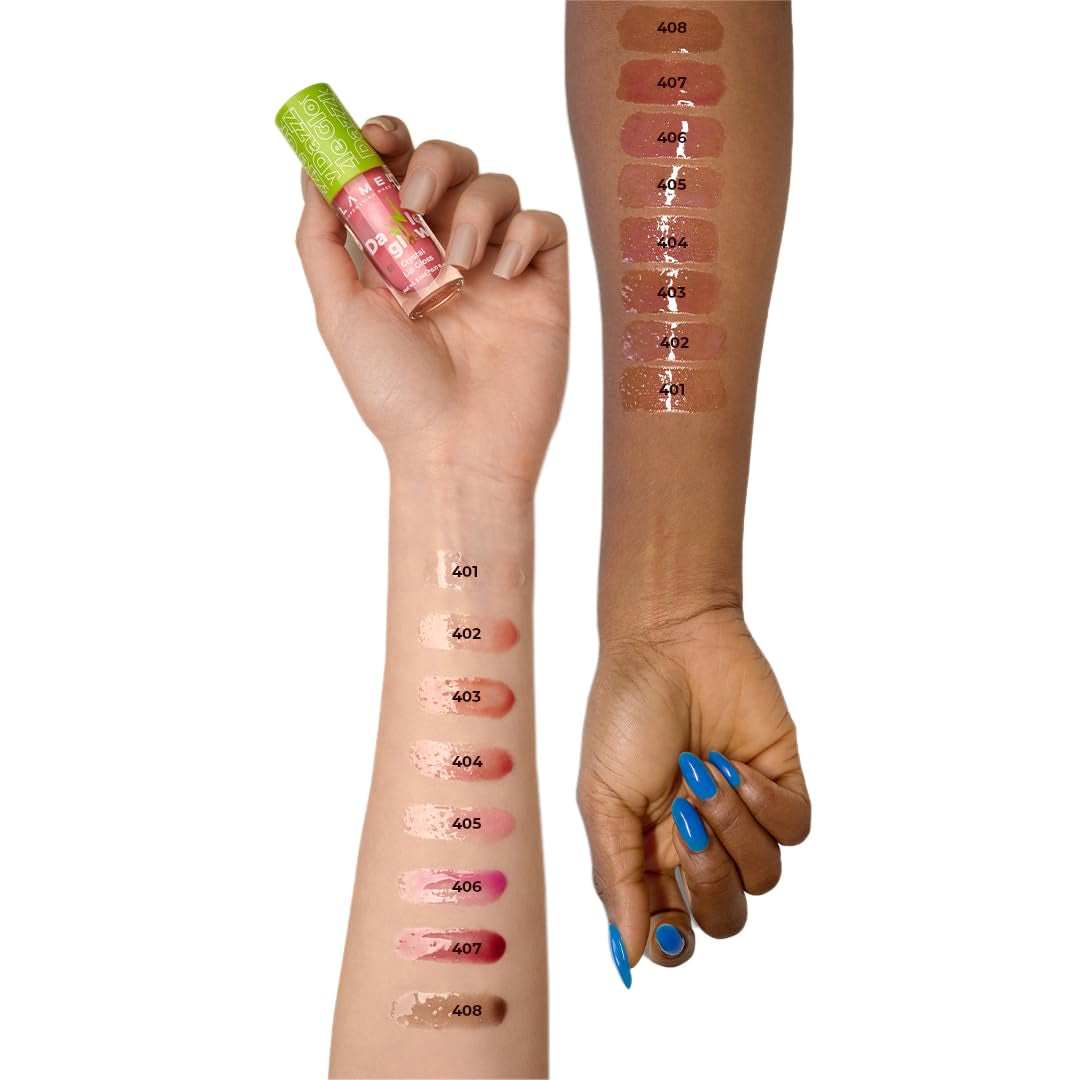 Dazzle Glow Crystal Clear Lip Gloss - Hydrating Lip Gloss - Non Sticky - Colored - Moisturizing - №404 You Can