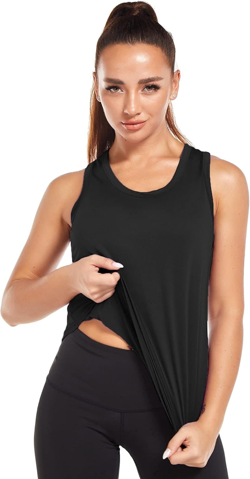 Workout Tops for Women Mesh Racerback Tank Yoga Shirts Running Exercise Gym Clothes