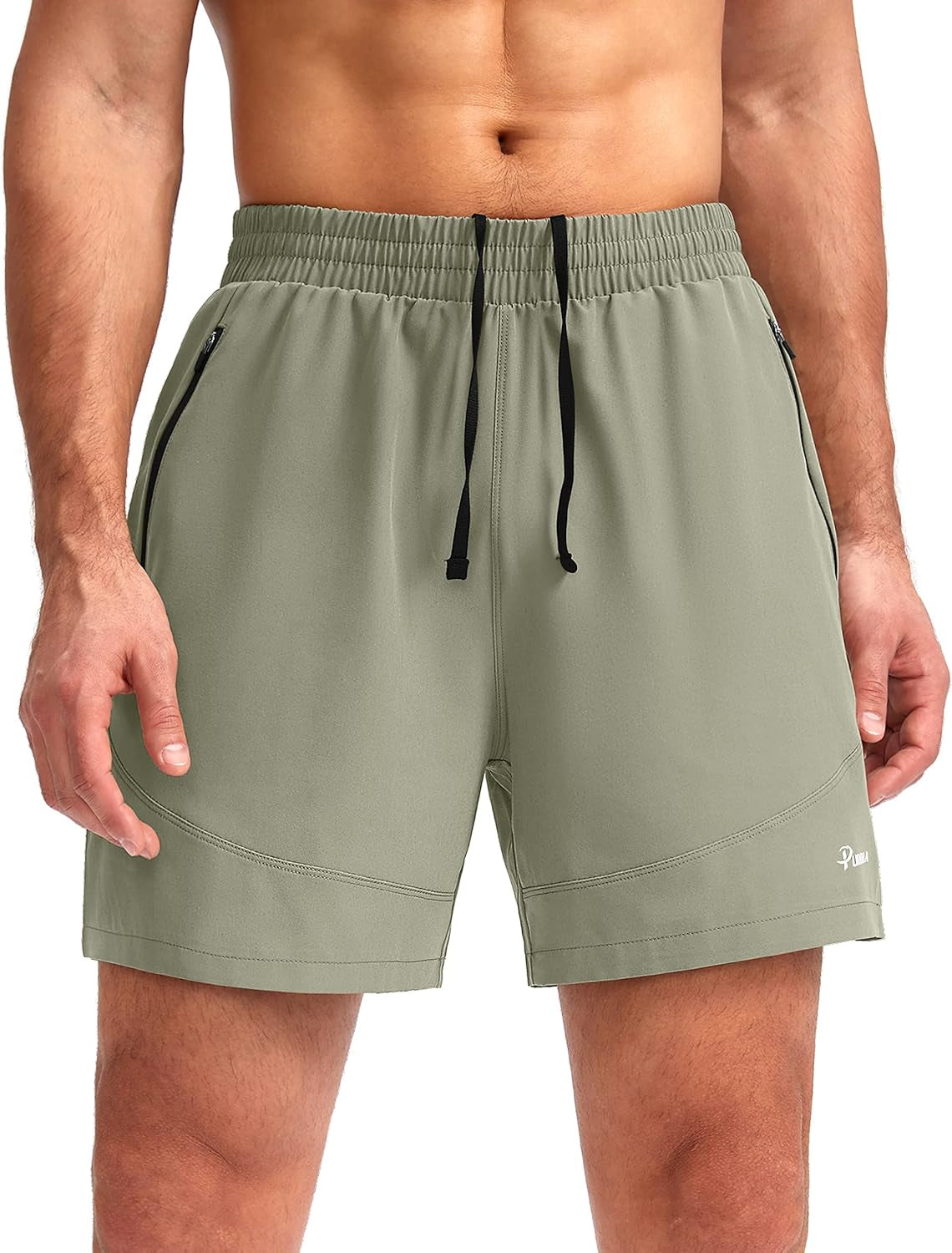 Men'S Workout Running Shorts 7"/5"/9" Lightweight Gym Athletic Shorts for Men with Zipper Pockets